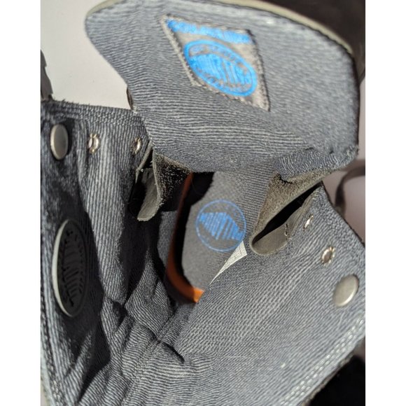 Palladium Suede Gray Lace Up Fold Down Men’s Size 14 Boots Waterproof Combat - Picture 7 of 9